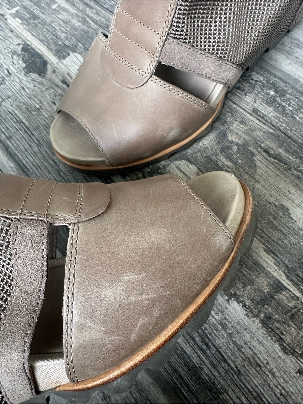 SOREL Joanie Gladiator Wedge Sandals Size Us 10 - Picture 13 of 14